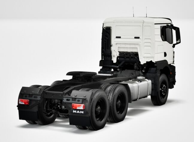 Cідловий тягач MAN TGS 40.480 6×6 під трал Doll M-1000, висота сідла 1549 мм