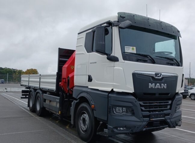 MAN TGX 33.480 6×4 з краном-маніпулятором Palfinger PK 23500